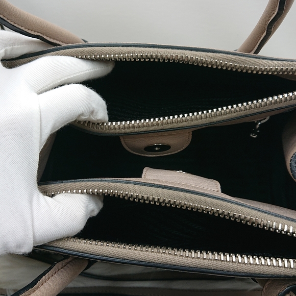 Prada Leather Studded Two way Purse - Picture 5 of 12